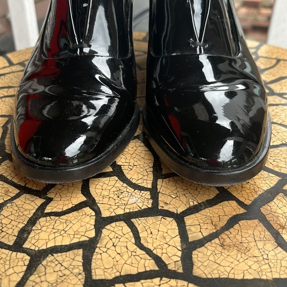 Reed Krakoff women’s Black Patent Leather Slip Ankle Boots - Picture 3 of 7